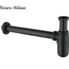 itl-056bk Siphon wastafel stainles hitam Classica Italiano Model ITL-056BK