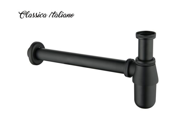itl-056bk Siphon wastafel stainles hitam Classica Italiano Model ITL-056BK