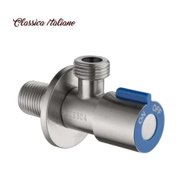Untuk kloset atau wastafel Classica Italiano Stop kran single stainles model AK-601 - RINOKS