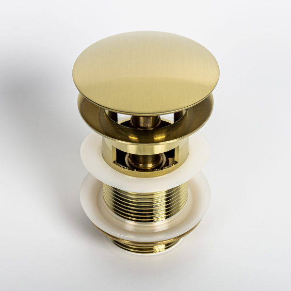 Afur pop up stainles overflow finishing gold Classica Italiano
