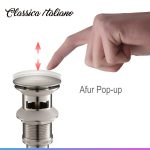 Afur pop up stainles overflow Itl-035