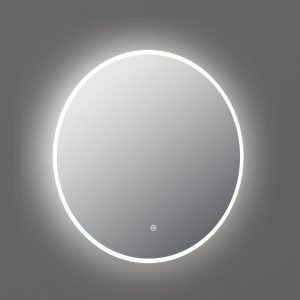 Cermin LED 3 cahaya tampilan wake layar sentuh bulat Classica Italiano model J-03