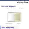 Wastafel keramik tanam kotak Classica Italiano model TC-025