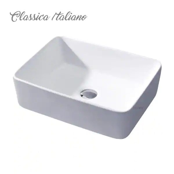 Classica Italiano Wastafel kamar mandi keramik mewah modern kotak