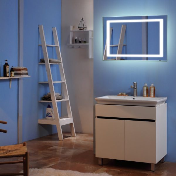 Cermin LED sentuh kotak Classica Italiano J-01
