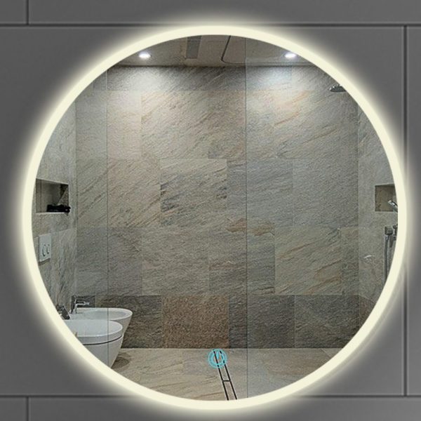 Cermin LED layar sentuh bulat Classica Italiano model CR-j03