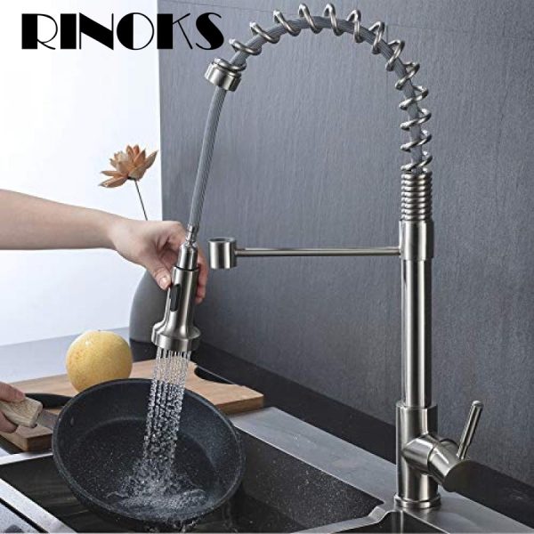 Keran dapur tarik kuningan anti karat RINOKS SD-740