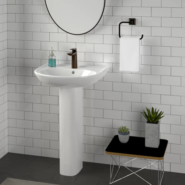 Wastafel gantung pedestal keramik Classica Italiano TC-01-801