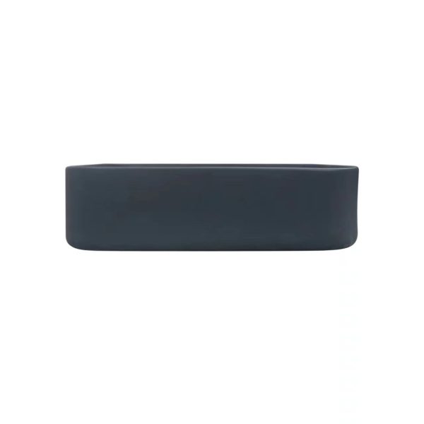 Art basin hitam modern wastafel keramik kotak Classica Italiano TC-037BK