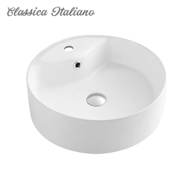 Classica Italiano paket Wastafel keramik + keran + cermin + afur
