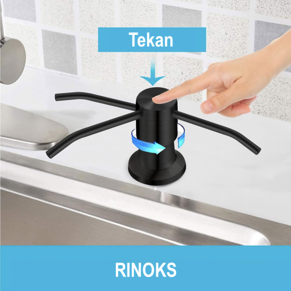 TS-03-bk-RINOKS-tempat-sabun-cair-wastafel-cuci-piring-2 Tempat sabun wastafel dapur stainles anti karat TS-03