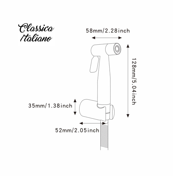 BD-750-sketch-3 WC bidet toilet spray BD-750 sketch